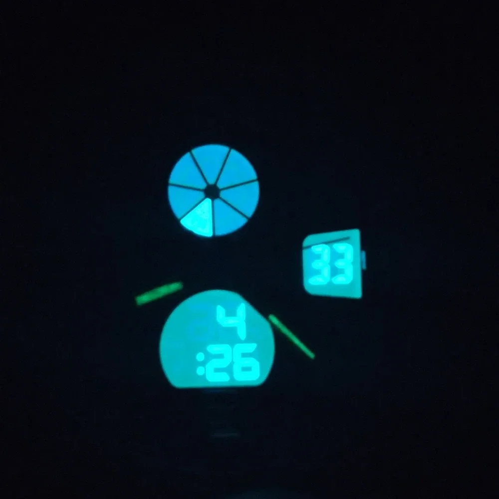 Sanda Ana-Digi Date 46mm‎ Mens Quartz Military Sport Watch With Lume In Box